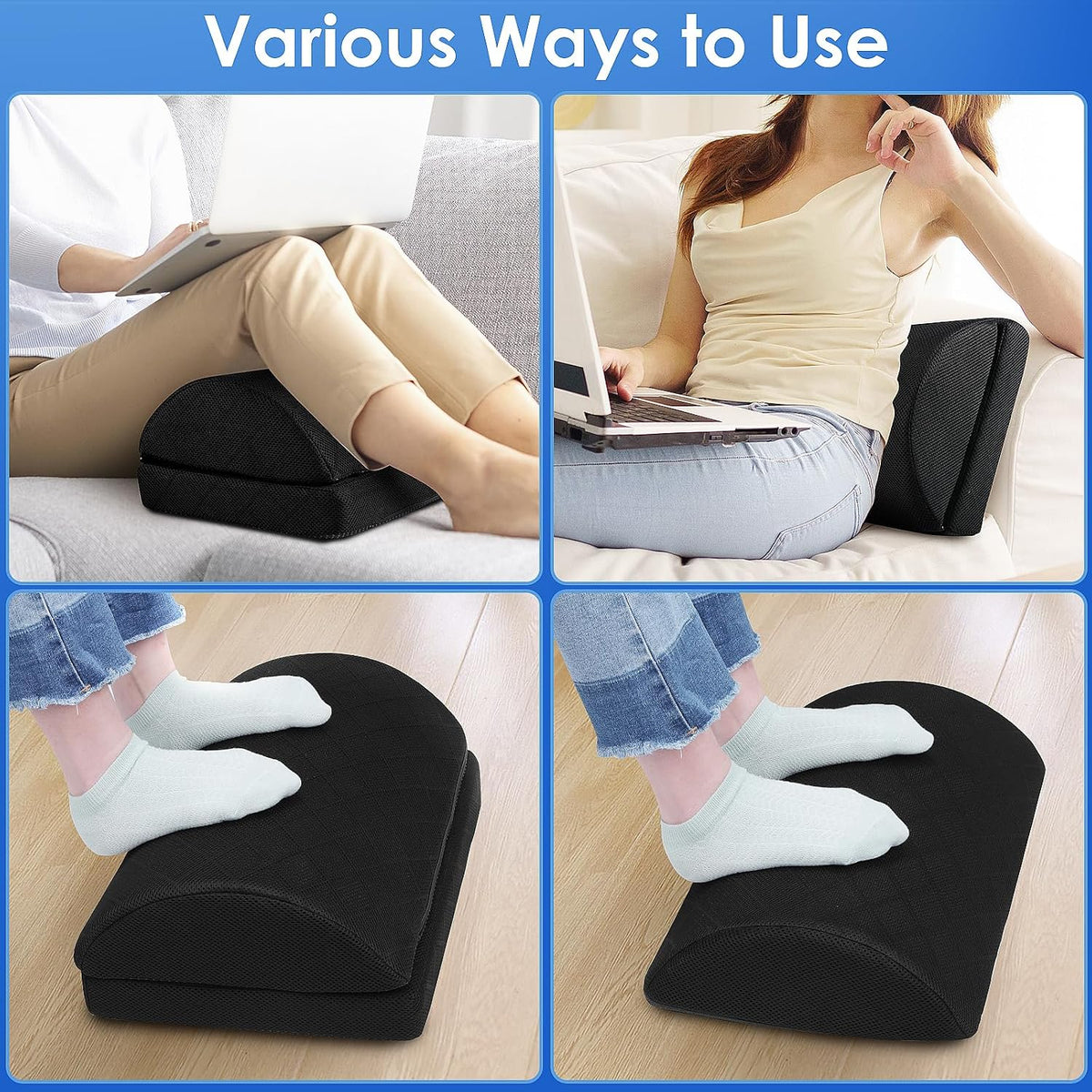 Foot Rest for Under Desk at Work, Grey