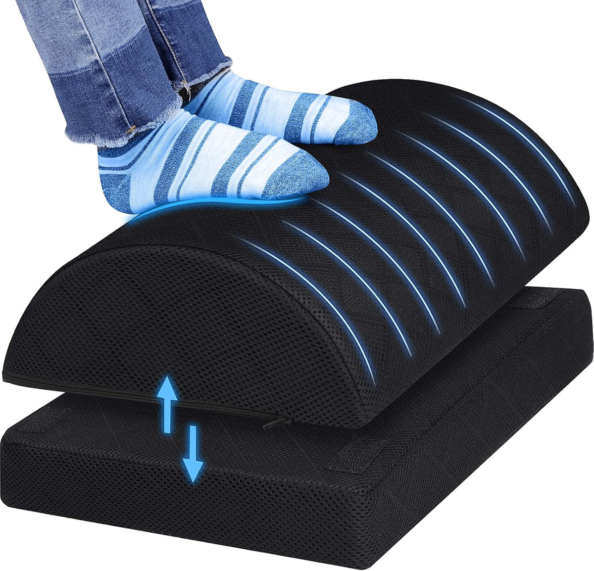 Foot Rest for Under Desk at Work, Grey