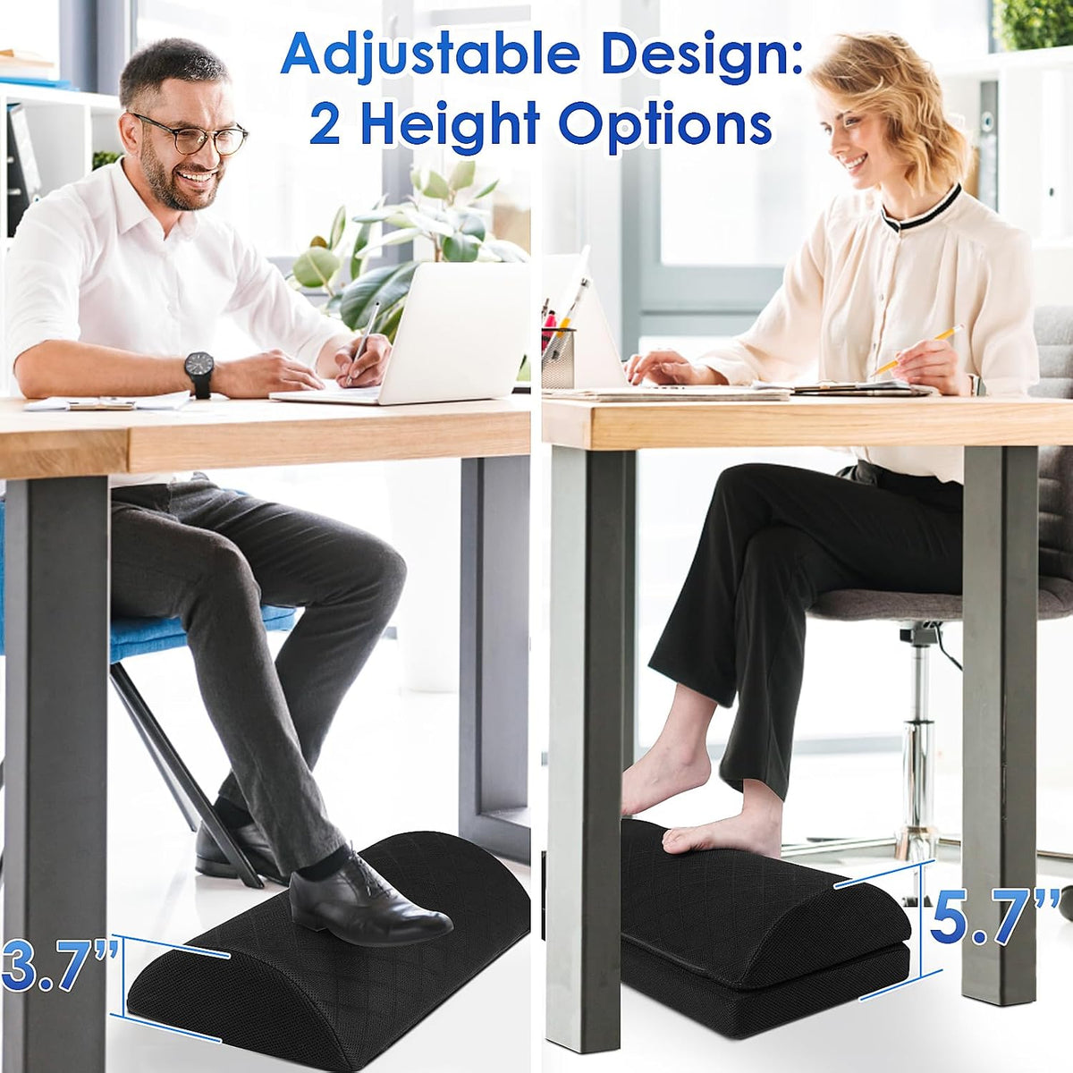Foot Rest for Under Desk at Work, Grey