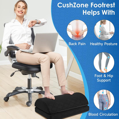 Foot Rest for Under Desk at Work, Grey