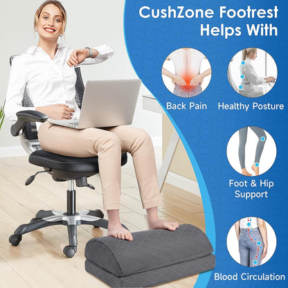 Foot Rest for Under Desk at Work, Grey