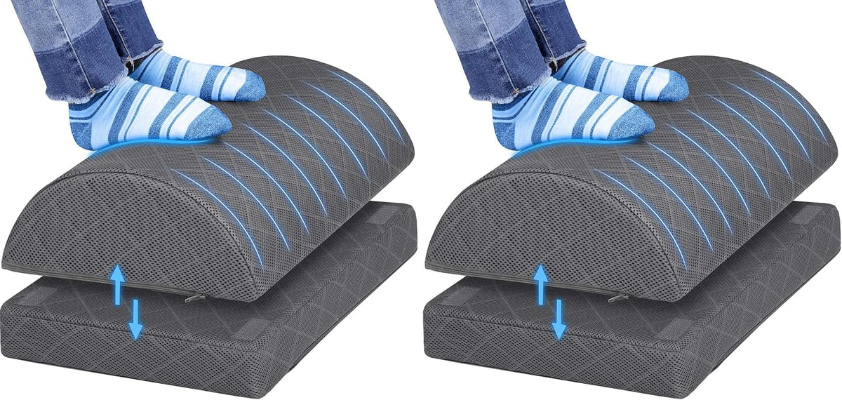 Foot Rest for Under Desk at Work, Grey