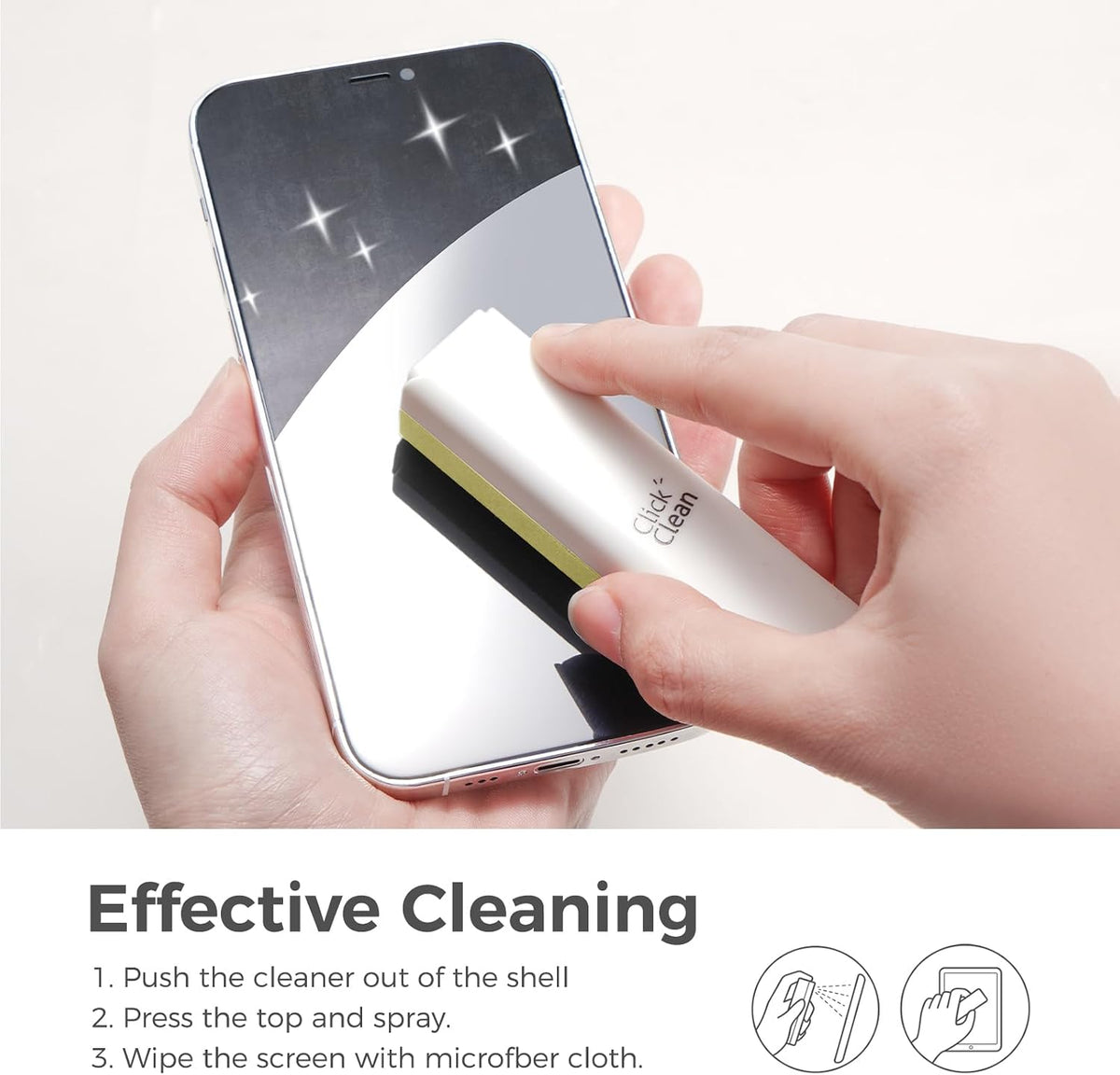 Screen Cleaner Spray with Phone Stand Case & Microfiber