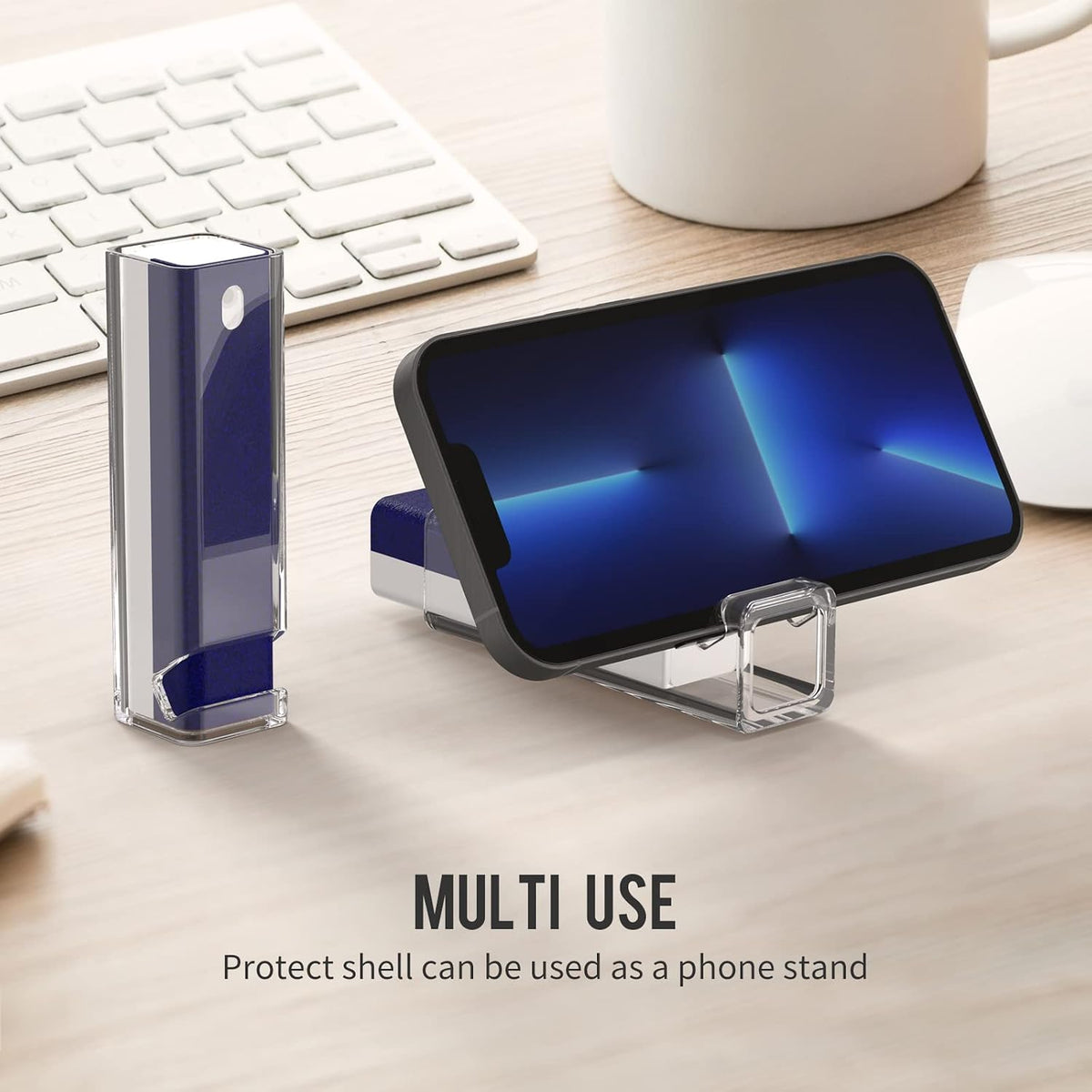 Screen Cleaner Spray with Phone Stand Case & Microfiber