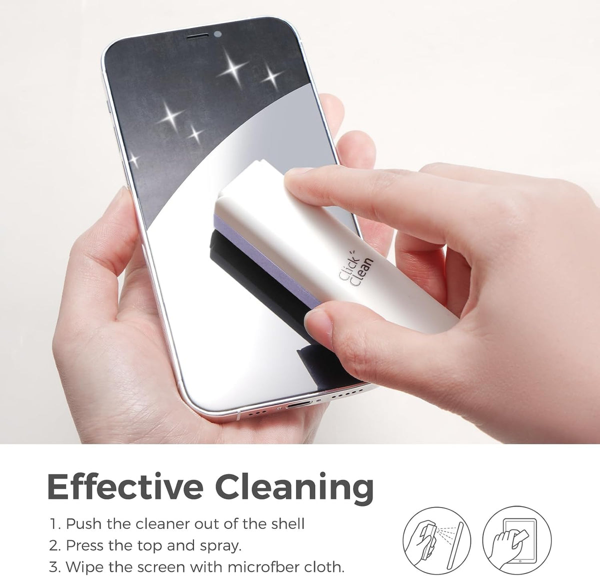 Screen Cleaner Spray with Phone Stand Case & Microfiber