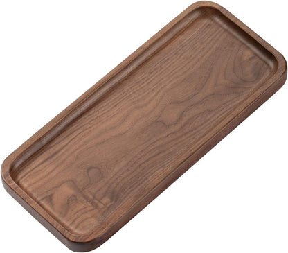 Walnut Serving Tray Solid Wood Tray, 11.8 x 5 inch