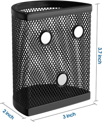 Pen Holder for Desk,Mesh Metal, Non-Slip EVA Pad, 3.7’’ Tall