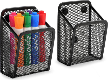 Pen Holder for Desk,Mesh Metal, Non-Slip EVA Pad, 3.7’’ Tall