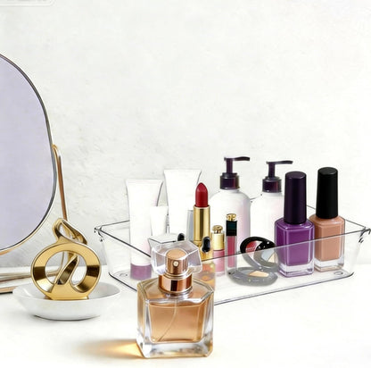 6"*9" Clear Drawer Organizers for Makeup, Vanity, Office