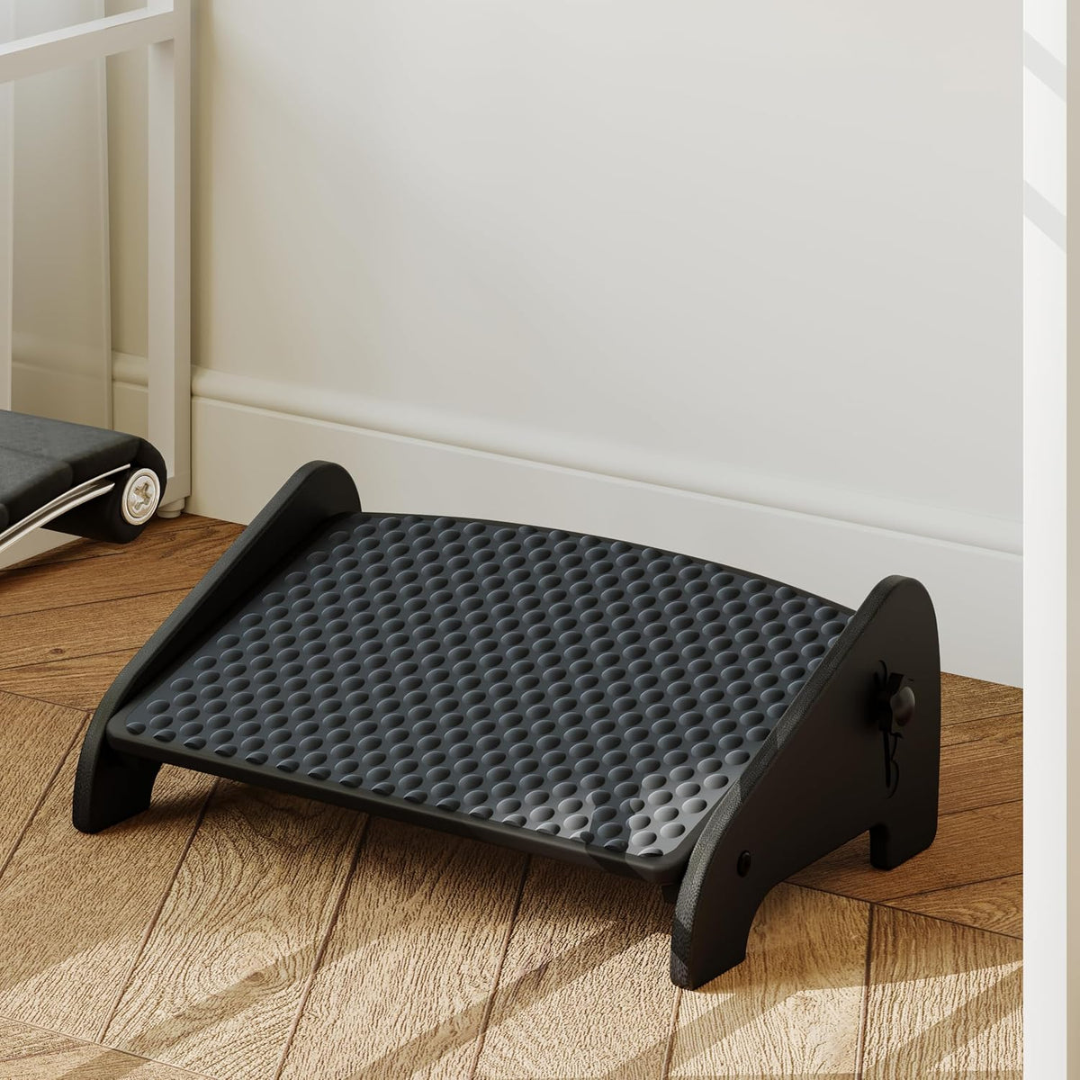 Foot Rest Under Desk, Bamboo Ergonomic Office Foot Stool (Natural)