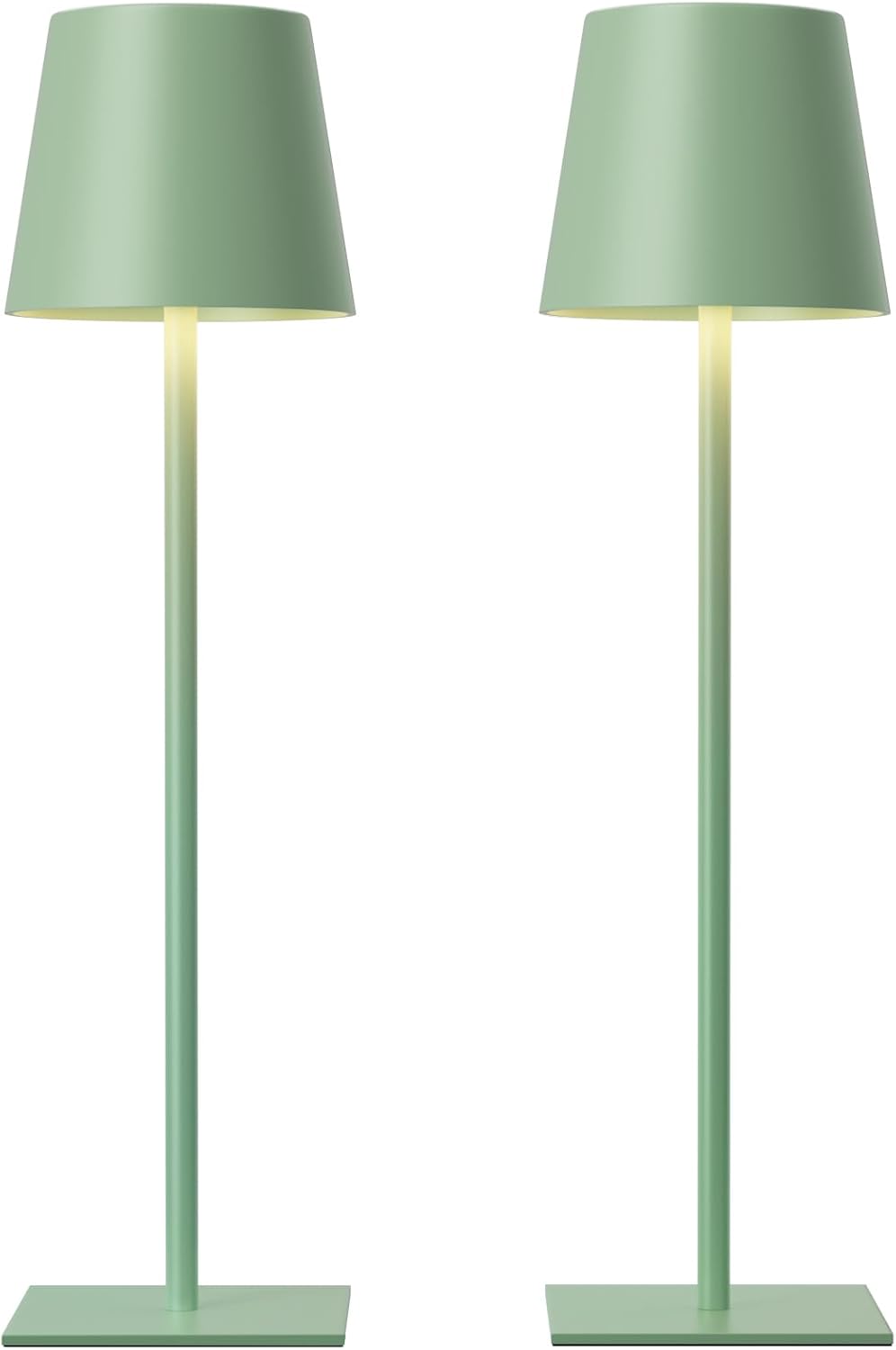 Kakanuo Gold Rechargeable Table Lamp, Cordless Battery Operated Lamp Set