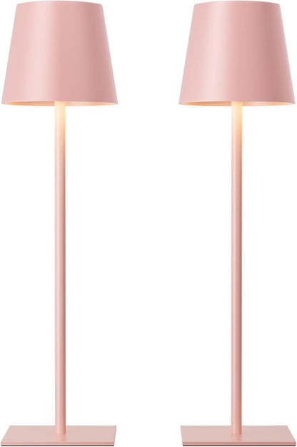 Kakanuo Gold Rechargeable Table Lamp, Cordless Battery Operated Lamp Set