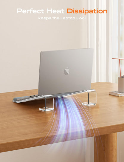 Laptop Stand for Desk, Aluminum Laptop Riser Holder with Wrist Support