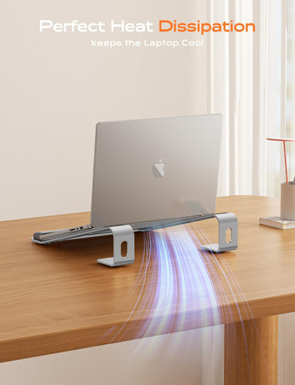 Laptop Stand for Desk, Aluminum Laptop Riser Holder with Wrist Support