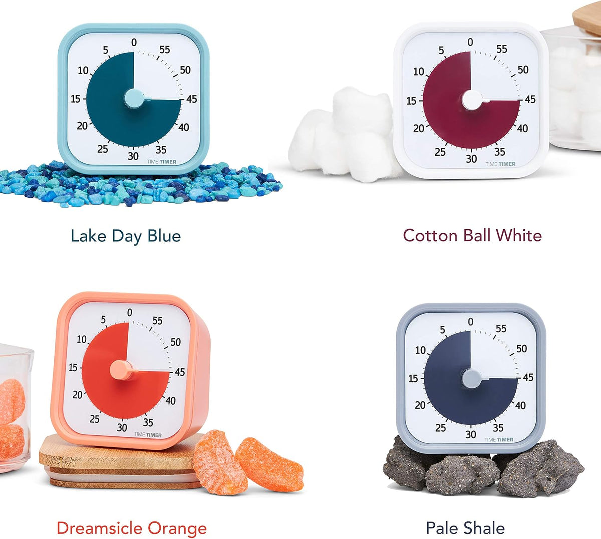 Home MOD – 60-Minute Visual Timer Home Edition, Silent Operation Study Tool for Kids Desk, Homeschool Supplies, Office & Meetings (Lake Day Blue)