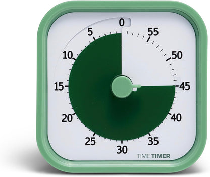 Home MOD – 60-Minute Visual Timer Home Edition, Silent Operation Study Tool for Kids Desk, Homeschool Supplies, Office & Meetings (Lake Day Blue)