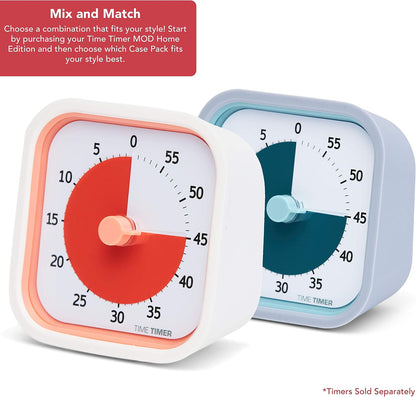 Home MOD – 60-Minute Visual Timer Home Edition, Silent Operation Study Tool for Kids Desk, Homeschool Supplies, Office & Meetings (Lake Day Blue)