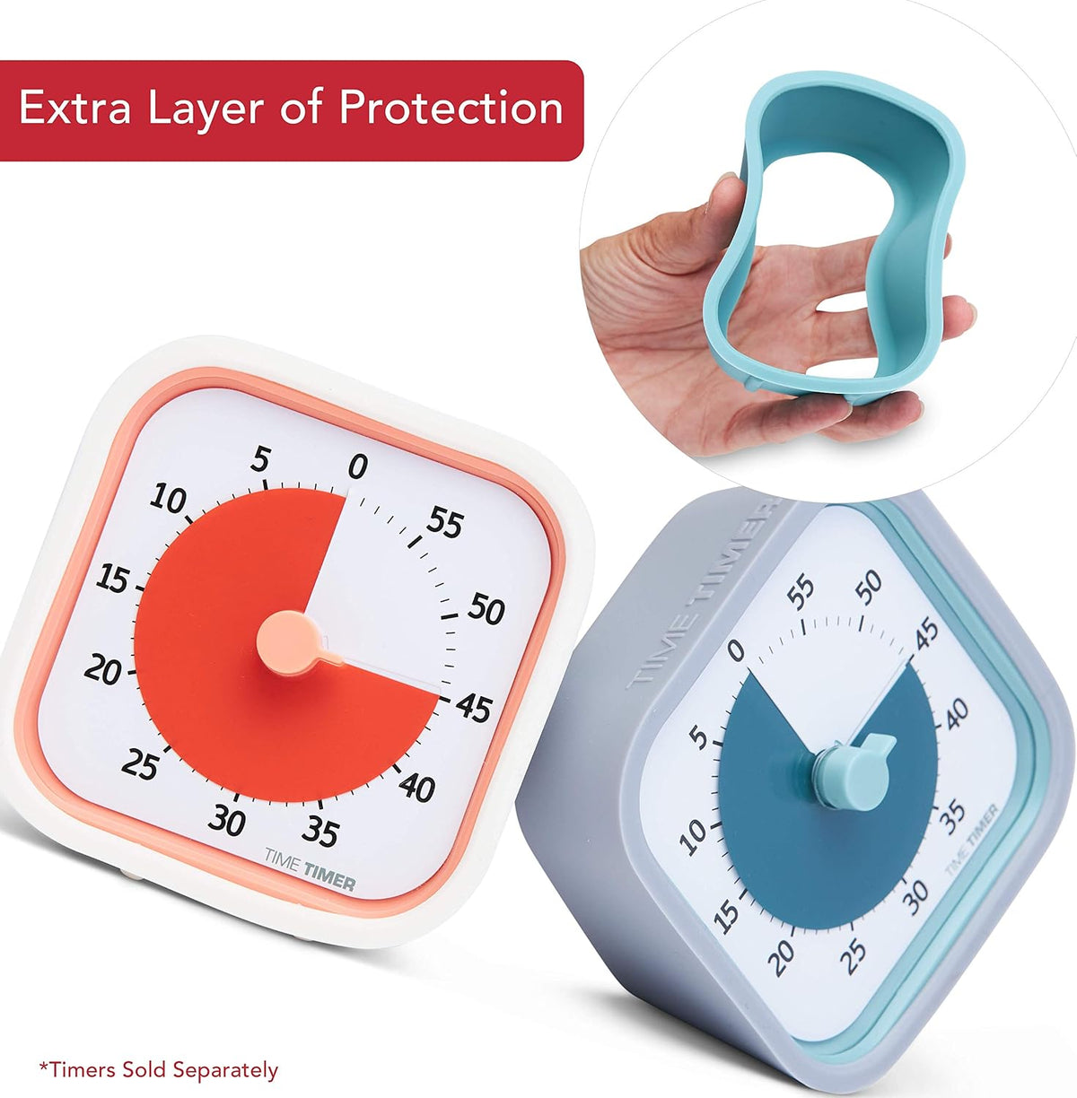 Home MOD – 60-Minute Visual Timer Home Edition, Silent Operation Study Tool for Kids Desk, Homeschool Supplies, Office & Meetings (Lake Day Blue)