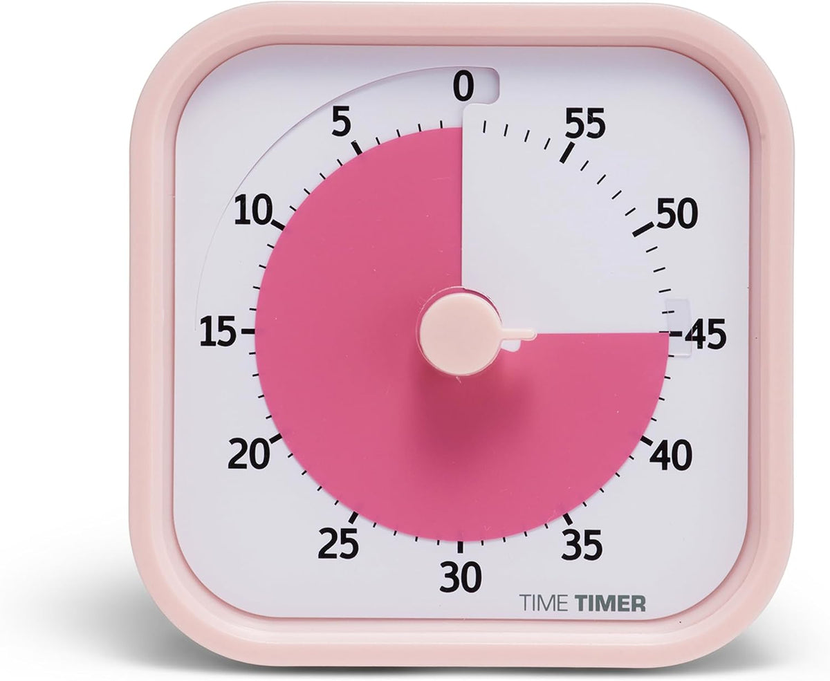Home MOD – 60-Minute Visual Timer Home Edition, Silent Operation Study Tool for Kids Desk, Homeschool Supplies, Office & Meetings (Lake Day Blue)