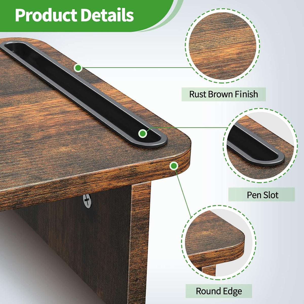 Dual Monitor Stand Riser with Adjustable Length and Angle