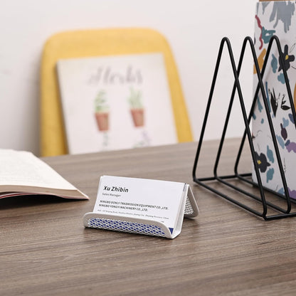 Metal Mesh Business Card Holders, 3 Pack, Black