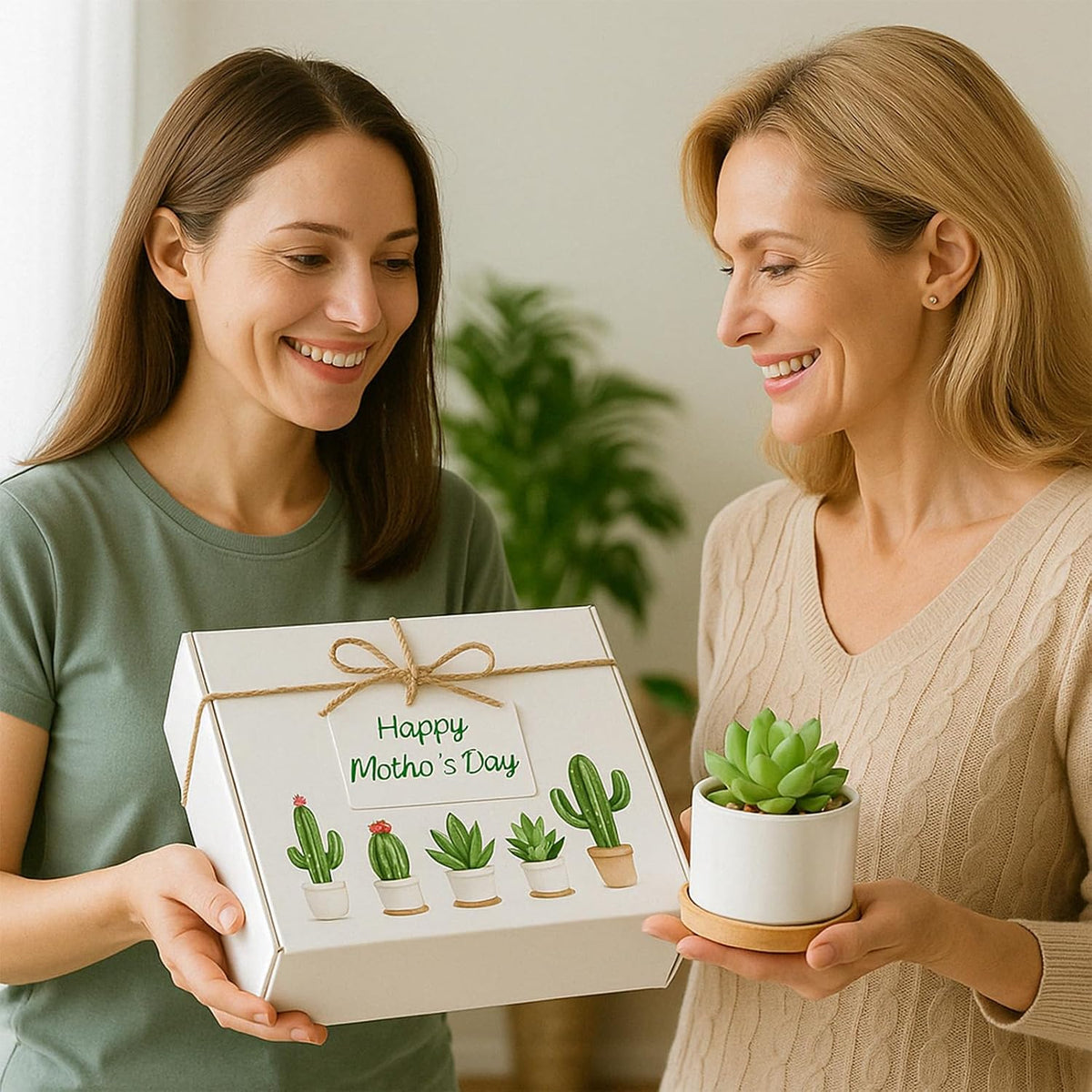 3.1" Ceramic Succulent Pots,White Planter with Drainage Tray