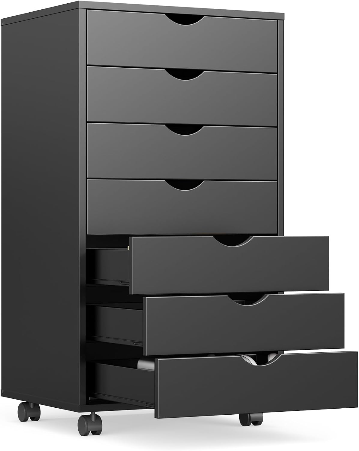 7 Drawer File Cabinet on Wheels, Printer Stand