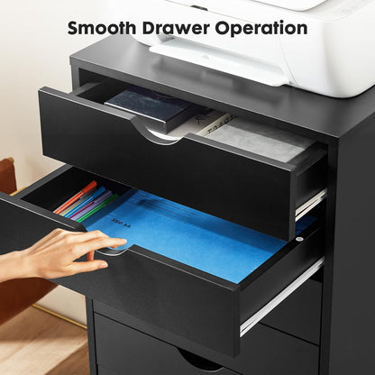 7 Drawer File Cabinet on Wheels, Printer Stand