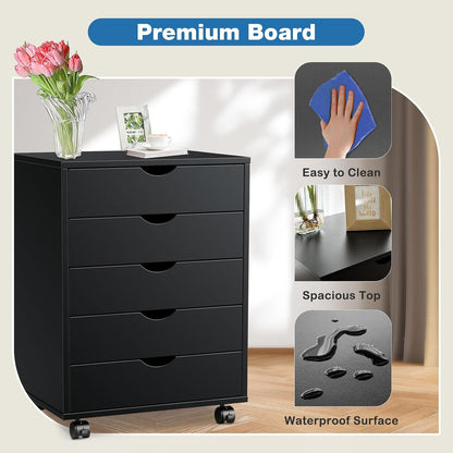 7 Drawer File Cabinet on Wheels, Printer Stand