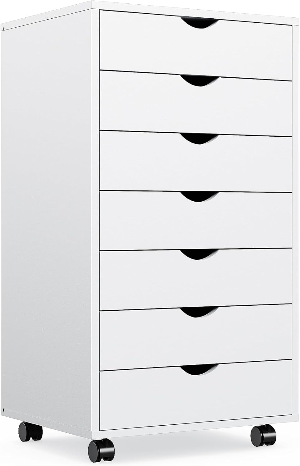 7 Drawer File Cabinet on Wheels, Printer Stand