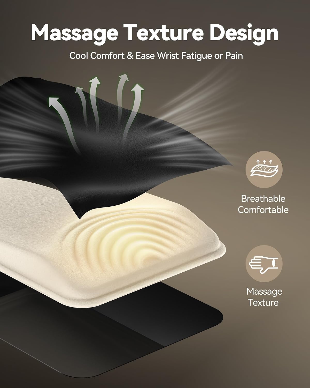Ergonomic Mouse Pad with Wrist Rest, All-Day Comfort & Pain Relief