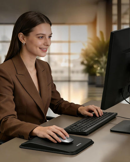 Ergonomic Mouse Pad with Wrist Rest, All-Day Comfort & Pain Relief