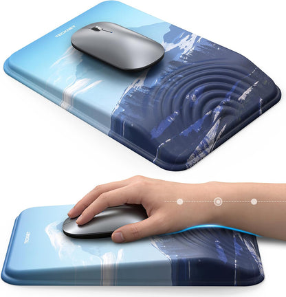 Ergonomic Mouse Pad with Wrist Rest, All-Day Comfort & Pain Relief