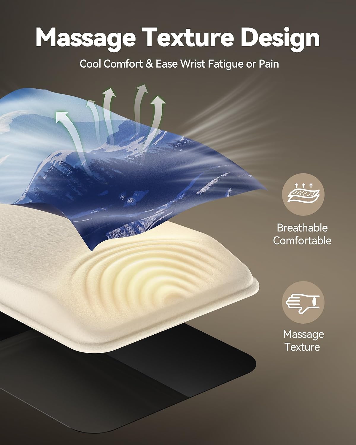 Ergonomic Mouse Pad with Wrist Rest, All-Day Comfort & Pain Relief