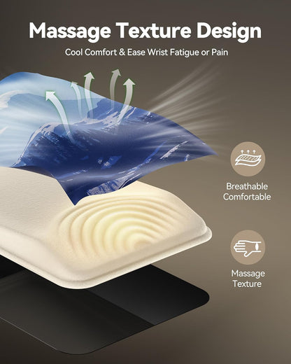 Ergonomic Mouse Pad with Wrist Rest, All-Day Comfort & Pain Relief