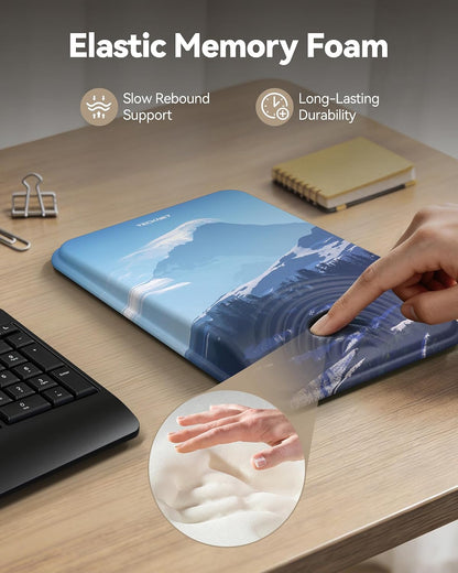 Ergonomic Mouse Pad with Wrist Rest, All-Day Comfort & Pain Relief