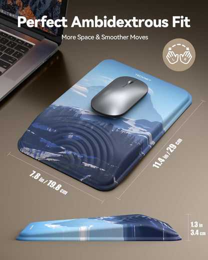 Ergonomic Mouse Pad with Wrist Rest, All-Day Comfort & Pain Relief