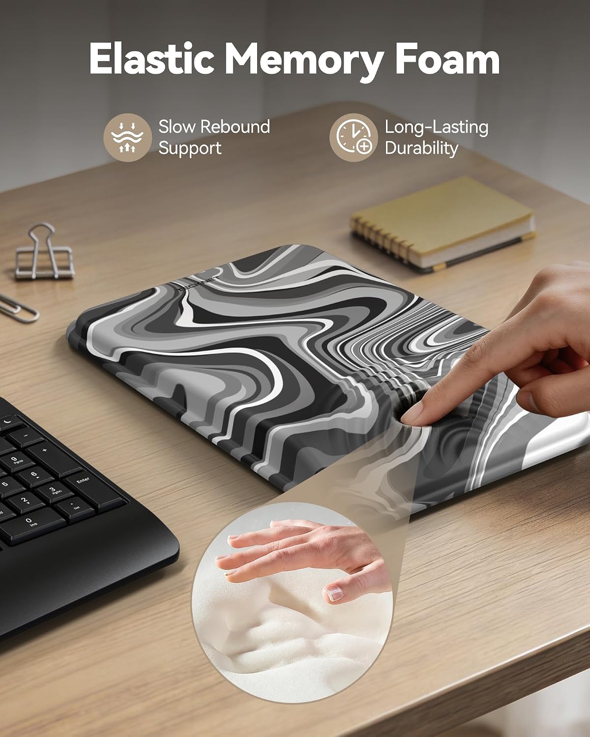 Ergonomic Mouse Pad with Wrist Rest, All-Day Comfort & Pain Relief