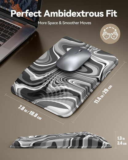 Ergonomic Mouse Pad with Wrist Rest, All-Day Comfort & Pain Relief
