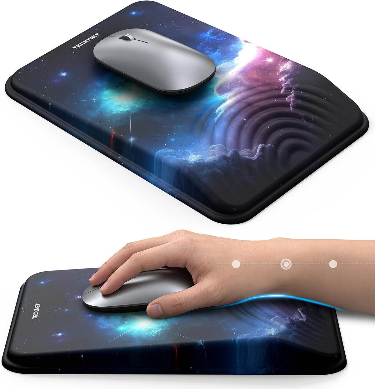 Ergonomic Mouse Pad with Wrist Rest, All-Day Comfort & Pain Relief