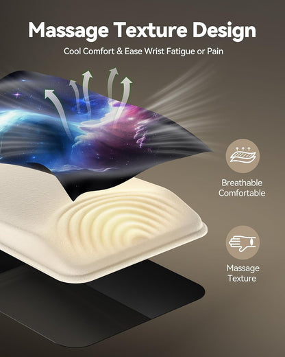 Ergonomic Mouse Pad with Wrist Rest, All-Day Comfort & Pain Relief