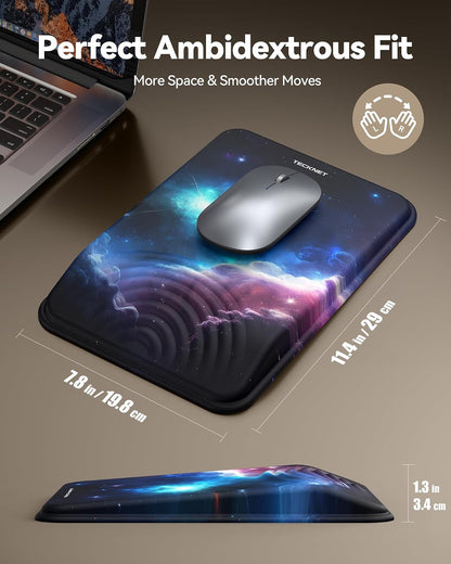 Ergonomic Mouse Pad with Wrist Rest, All-Day Comfort & Pain Relief