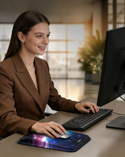 Ergonomic Mouse Pad with Wrist Rest, All-Day Comfort & Pain Relief
