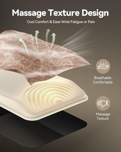 Ergonomic Mouse Pad with Wrist Rest, All-Day Comfort & Pain Relief