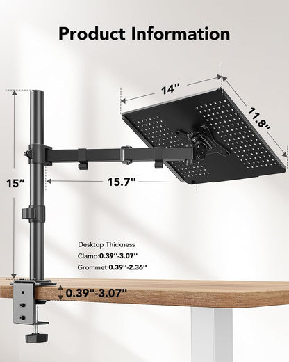 Laptop Desk Mount - 17' to 32' Monitor Arm
