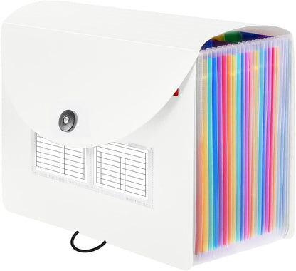 24 Pockets Expanding File Folder, Accordion File Organizer, Letter/A4