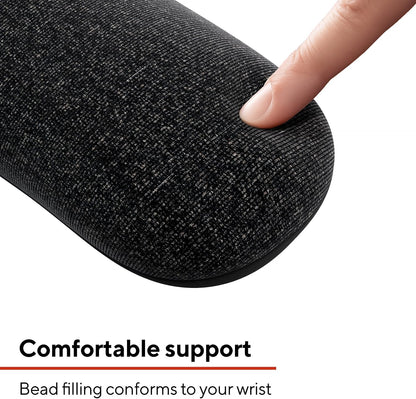 TECH Beaded Keyboard Wrist Rest, Ergonomic, Black/Gray