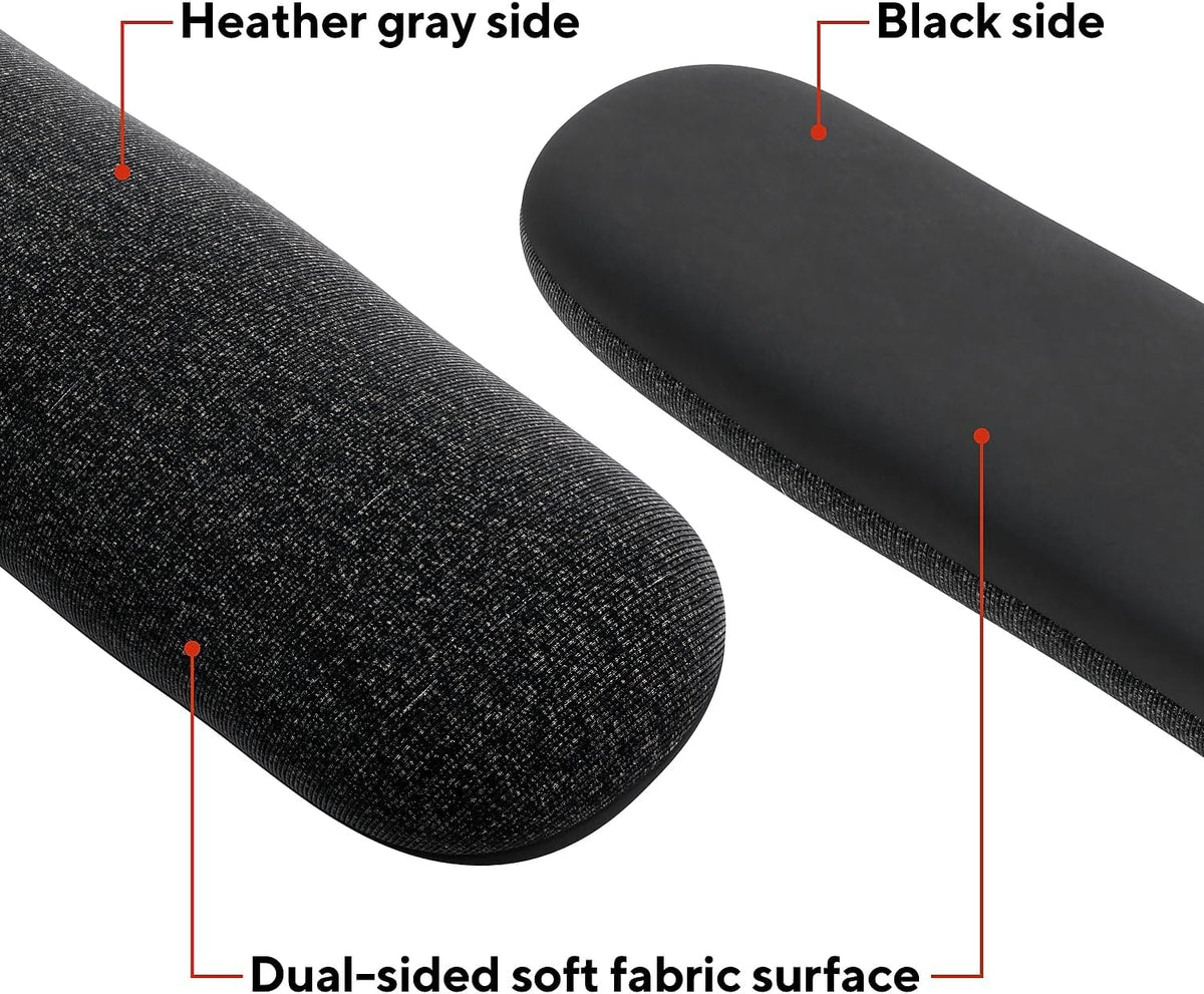 TECH Beaded Keyboard Wrist Rest, Ergonomic, Black/Gray