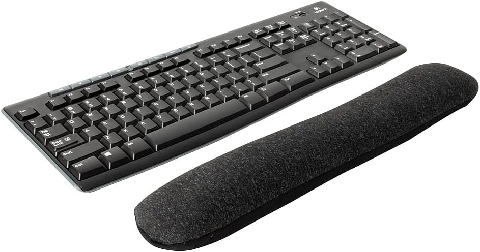TECH Beaded Keyboard Wrist Rest, Ergonomic, Black/Gray