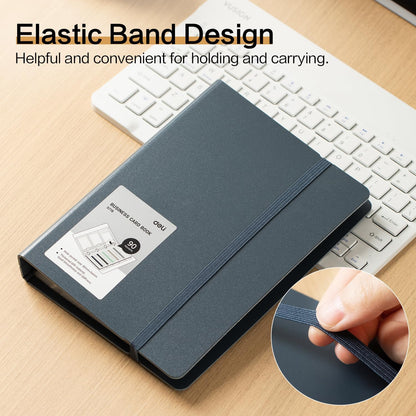 deli Business Card Book Holder, Business Card Organizer, Black
